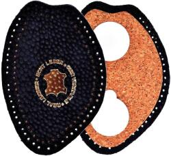  Fekete Öntapadó Bőr Fél Talpbetétek Cipőbe, Parafa Tölgyfa Párnák (SKÓRZANE PÓŁWKŁADKI DO BUTÓW PODUSZKI KORKOWE)