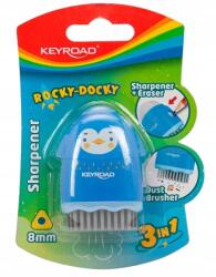 Keyroad Műanyag ceruzahegyező radírral Keyroad Rocky-Docky (4016 92 00)