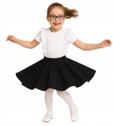 Redar Fekete kerekes lány szoknya, állítható, gyönyörűen göndör 98/104 (Spódniczka dziewczęca z koła bawełniana)