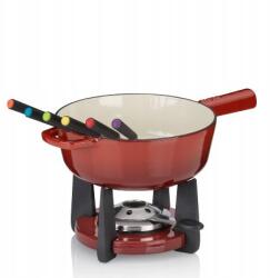 Kela Sajt fondü készlet Calido öntöttvas piros 33, 5x17, 5cm 20, 0cm 1, 8l (KL-16621)