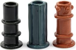 Serax Sfeșnice Molly pentru lumânări clasice, culori reci, 3 buc (B7325102-999)