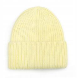 Majka Beanie Női Téli Gyapjú Sapka 60% Angóra Sárga