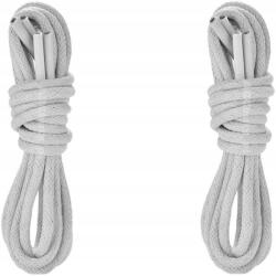  Popielate Cipőfűzők bakancsokhoz, sportcipőkhöz, Glan cipőkhöz, cipőfűző 100 CM (GRUBE OKRĄGŁE POLSKIE SZNUROWADŁA BAWEŁNIANE)