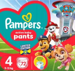 Pampers Pants pelenkák Mancs Őrjárat 4 9-15 kg 72 db