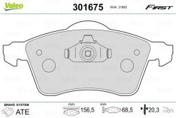 VALEO Set placute frana VALEO 301675 (301675)
