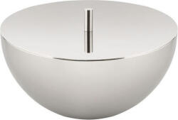 Alessi Recipient pentru lumânare Rocc S, cu capac, din oțel, lucios (MA05 S)