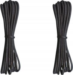  Fekete Cipőfűző Bakancsokhoz 0, 5 cm Vastag 5mm Viaszolt Cipőfűző 120 CM (POLSKIE GRUBE 5mm OKRĄGŁE WOSKOWANE SZNURÓWKI)
