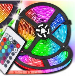  Szalag Led Szalag Rgb Led Színes Led Mennyezeti Léc Vízálló 5m Távirányító
