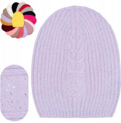 Majka Női Gyapjú Téli Sapka 50% Angora Lengyel Márka Majka Lila (Czapka Zaynur H 917 liliowa 46377)