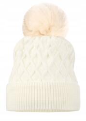 Majka Meleg Stílusos Női Sapka Pomponnal (D-14 Ecru)
