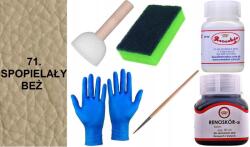  Bézs Hamvas Színű Bőrfesték sima bőrre, Wilbra Tisztító, G10-01 Lakk szett (Zestaw Farba RENOSKÓR do skóry ZMYWACZ Gąbka)