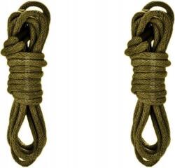  Khaki Cipőfűző Bakancsokhoz Katonai Taktikai Túrabakancsokhoz 120 CM (GRUBE OKRĄGŁE POLSKIE SZNUROWADŁA BAWEŁNIANE)