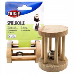 TRIXIE Fából készült görkorcsolya csengővel rágcsálóknak-játék, fogkoptatás hörcsög, egér (TX-6184)