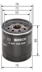 Bosch Olajszűrő Land Rover - allegro - 1 660 Ft