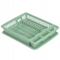 Excellent Edénytálca műanyag 46 x 36, 5 x 8 cm zöld (KO-024001700zele)