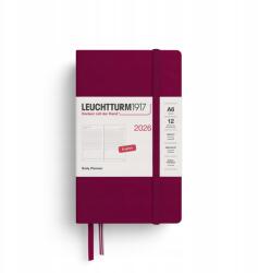 Leuchtturm1917 Naptár Leuchtturm1917 napi A6 Port Red 2026 (372779)