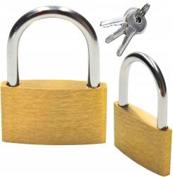 Decortrend Arany Sárgaréz Edzőtermi Lakat Tömör Ellenálló Strapabíró 3 db 25mm-es kulcs (034654)