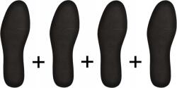  41/46 Négyes Csomag 4 pár Fekete Bőr Talpbetét Cipőbe Vágható Belső Talp Univerzális (ZESTAW NAPRAWCZY 4x SKÓRZANE WKŁADKI DO BUTÓW)