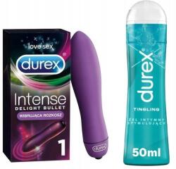 Durex mini szilikon vibrátor 9cm Intim Tingling Stimuláló Gél 50ml