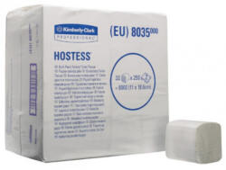 Kimberly-Clark Kimberly-Clarck HOSTESS hajtogatott toalettpapír - 2 rétegű, fehér (32 csom/krt. )