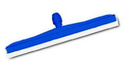 Filmop vízlehúzó padlóhoz, kék - fehér gumi éllel, 45 cm