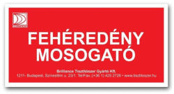  Brilliance matrica - fehéredény mosogató - tisztitoszerfutar