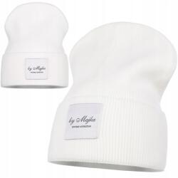 Majka Fehér Női Téli Sapka Őszi Csíkos Beanie Felvarró Majka