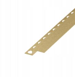 EVISO Zuhanytálca Előlap Léc, Arany Színű, Szálcsiszolt, 130cm (LSGM-0005)