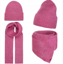 Majka Női Szett Téli Őszi Sál Női Sapka 180 cm Amaránt (K18-100-KPL)