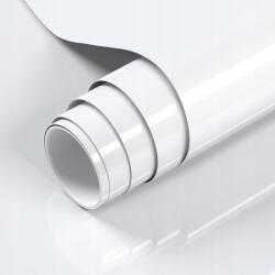 Nela-Styl Öntapadós Tapéta Fehér Fényes Falikép Bútor 60cm x 10m (tapeta03__820 na ścianę z klejem połysk)