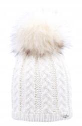 Majka Női Téli Sapka Pomponnal, Polár Béléssel Lengyel Márka Ecru
