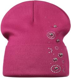 Majka Beanie Női Sapka Őszi Téli Díszített Lengyel Márka Fukszia