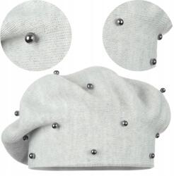 Majka Női Sapka Klasszikus Téli Lengyel Majka Termék Elegáns Gyöngyök Szürke