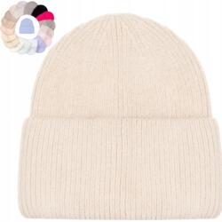 Majka Női Téli Gyapjú Sapka Lengyel Márka Melegítő 60% Angora Bézs (Czapka Lester-2 (fl.) SD90 pastel 49797)