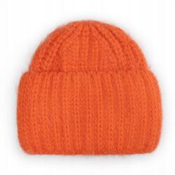 Majka Vastag Női Téli Gyapjú Sapka 60% Angóra Narancssárga