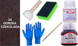  Keserű Csokoládé Szín Bőrfesték sima bőrre Wilbra Lakklemosó G10-01 szett (Zestaw Farba RENOSKÓR do skóry ZMYWACZ Gąbka)