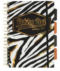 Pukka Pad Spirálos Jegyzettömb Pukka Pad Project Book Wild B5 Zebra vonal 100 lap (9524(AST)-WLD)