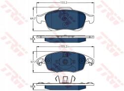 TRW Fékbetét Citroen P. Berlingo 11- Elec