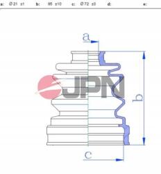 JPN 60P5003JPN Belső Csukló Gumivédő