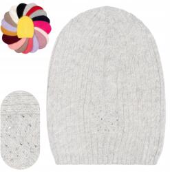 Majka Női Gyapjú Téli Sapka 50% Angora Lengyel Márka Majka Szürke (Czapka Zaynur H 902 St. szary 46377)