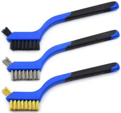 Geko Drótkefe Készlet Acél Nylon Sárgaréz 180mm 3DB Geko (G00646)