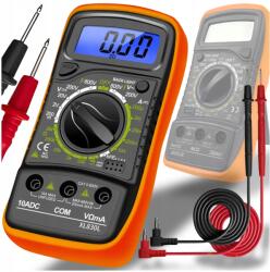 Professzionális Multiméter, digitális, LCD kijelző, feszültség, árammérő (MIERNIK POBORU PRĄDU MULTIMETR CYFROWY)