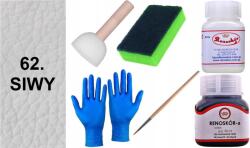  Szürke 62 Siwa Festék sima bőrre Wilbra Lakklemosó G10-01 készlet (Zestaw Farba RENOSKÓR do skóry ZMYWACZ Gąbka)