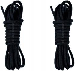  Fekete Cipőfűző túrabakancsokhoz, Adidas cipőkhöz, bakancsokhoz, fűző 200 CM (GRUBE OKRĄGŁE POLSKIE SZNUROWADŁA BAWEŁNIANE)