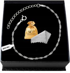 Golden Haus Ezüst Női Karkötő Szingapúri Karkötő 925 Ezüst Állítható (Branzoletka z grawerem urodziny rocznica 925)