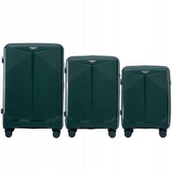 Wings 3 részes utazó Bőrönd szett, kabin és feladható méret, Tsa zár (CKT02-3KPL-D.GREEN)