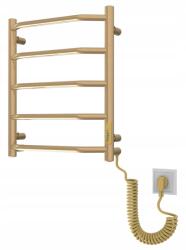  Elektromos törölközőszárító radiátor, arany színű, luxus kivitel, Rejtett Szerelés, 50 cm Elna (GE20305)