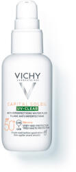 Vichy CAPITAL SOLEIL UV-CLEAR fluid bőrhibák ellen SPF50+ 40ml - dermoexpressz