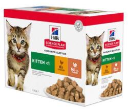 Hill's Hills SP Feline Kitten Selection kölyökmacska-eledel 12*85g