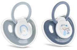 Lorelli Set 2 suzete cu capac Lorelli, silicon moale, 0 luni+, Albastru